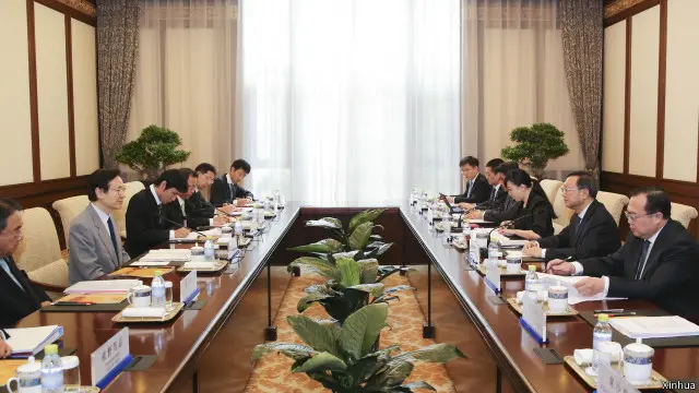 谷内正太郎周四（7月16日）与中国国务委员杨洁篪会谈