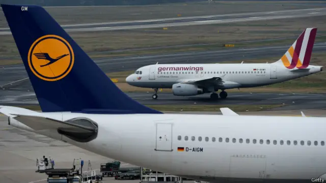 самолеты Lufthansa и Germanwings