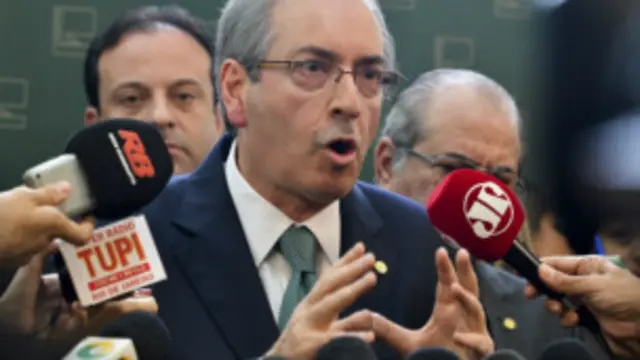 Presidente de la cámara brasileña de Diputados, Eduardo Cunha.