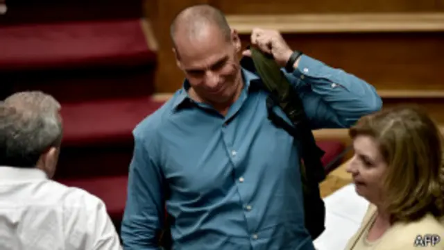 Varoufakis en el Parlamento 