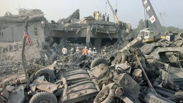 1983 میں بیروت میں امریکی سفارتخانے اور فوجی اڈے پر ہونے والے بم دھماکے کا ذمہ دار ایرانی قدامت پسندوں کو ٹھرایا گیا