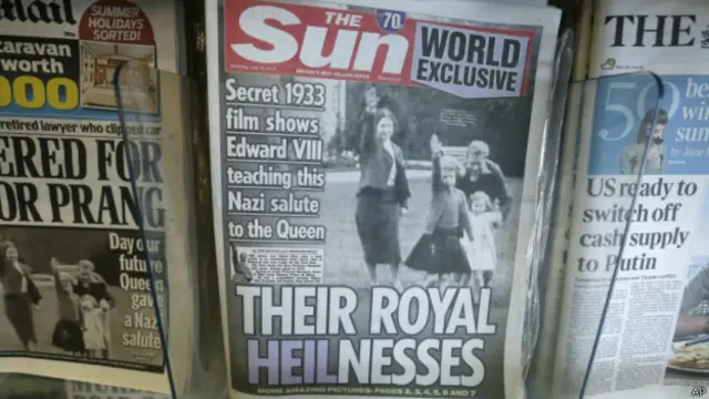 Публікація доводить пронацистські погляди принца Едварда, заявляє Sun