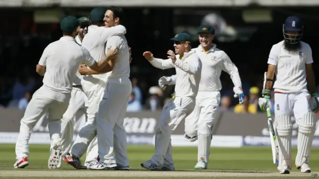 جونسن نے ٹیسٹ میچ میں چھ وکٹیں حاصل کیں