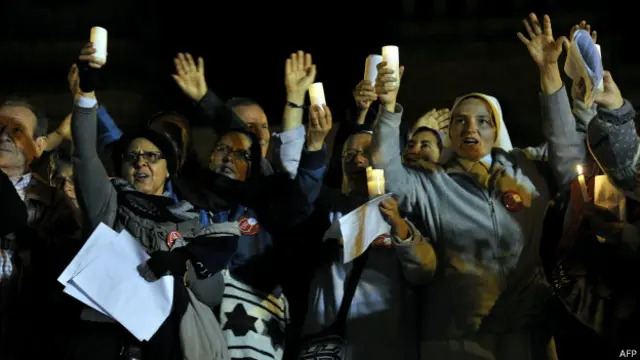 Vigilia por la paz en Bogotá