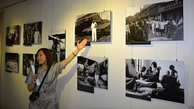 国立彰化生活美学馆的一场抗战纪念展览（台湾中央社图片15/7/2015）