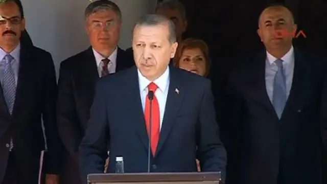 Cumhurbaşkanı Erdoğan Kuzey Kıbrıs ziyareti sırasında Surç'taki saldırıyı kınadığını söyledi.