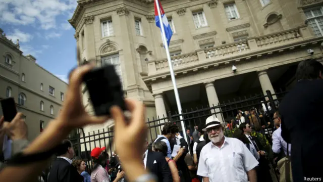 cuba, bandera, embajada