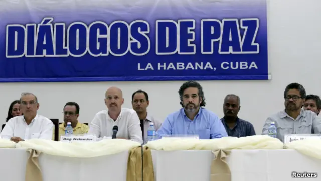 Negociadores de paz en La Habana