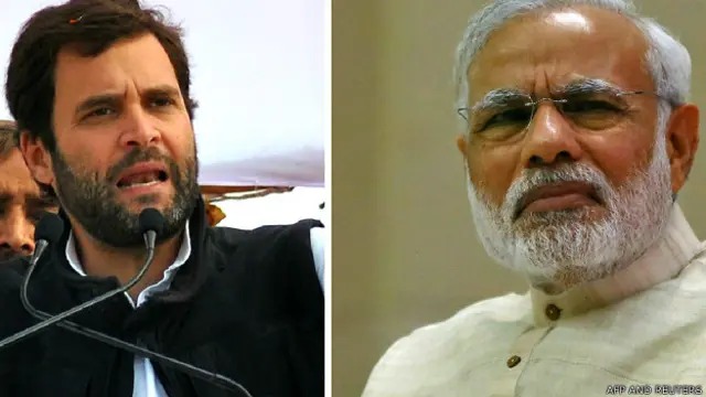 राहुल गांधी और नरेंद्र मोदी