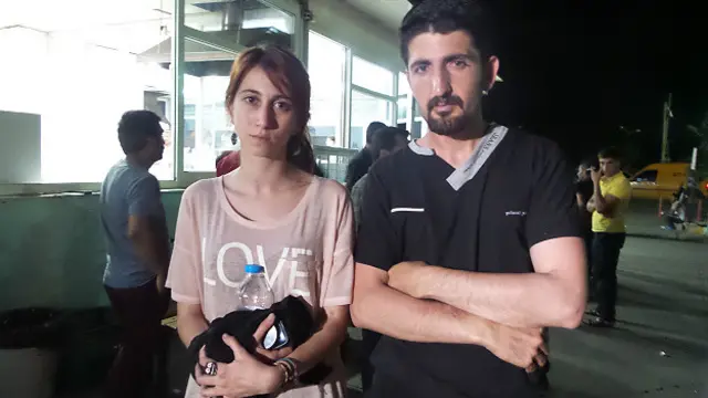 Arkadaşı Emre Genç'le gelen Fatma Edemen "Eş Başkanımız konuşmasını tamamlamamıştı ki, bir patlama ve uğultu. Sonrasını hatırlamıyorum" diyor