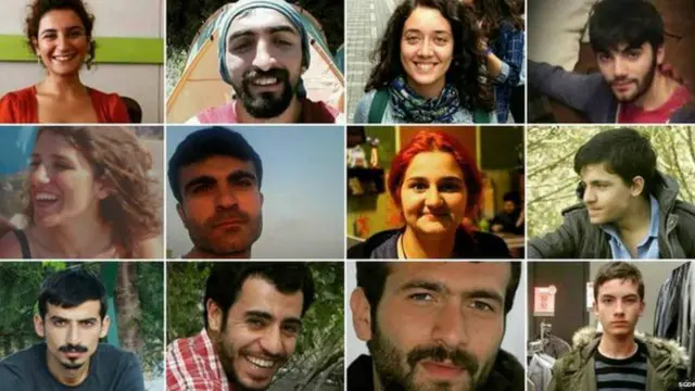 土耳其靠近叙利亚边境的城市苏鲁克发生的爆炸攻击中的部分受害者