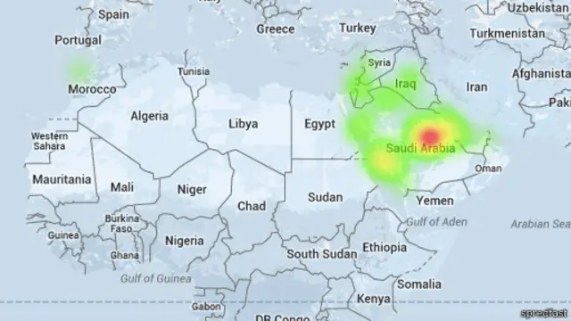 فاق عدد التغريدات المرتبطة بالموضوع 25 ألف تغريدة، يرجع أغلبها لمغردين خليجيين.
