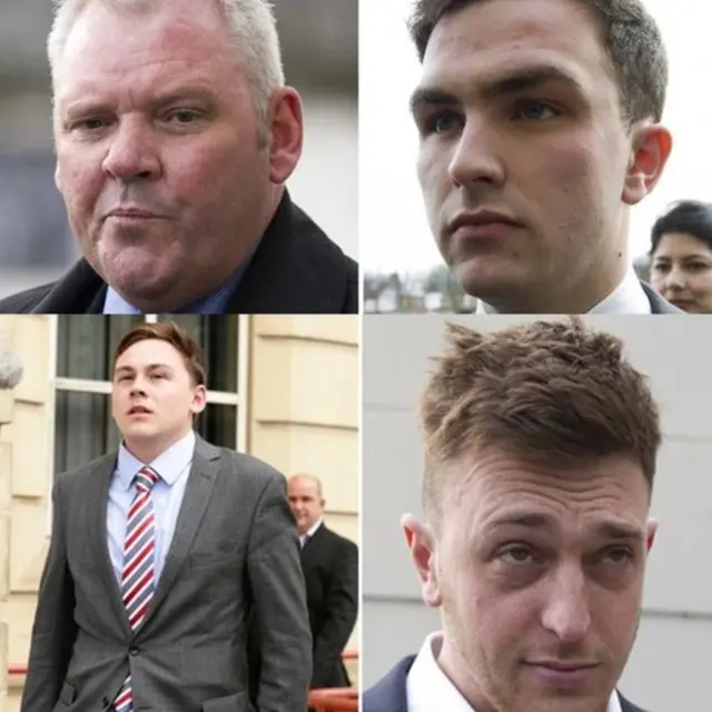 Theo chiều kim đồng hồ từ bìa trên trái: Richard Barklie, Joshua Parsons, Jordan Munday và William Simpson 