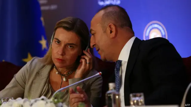 AB Dışişleri Temsilcisi Federica Mogherini ve Dışişleri Bakanı Mevlüt Çavuşoğlu sınır güvenliği konusunu daha önce de görüşmüştü