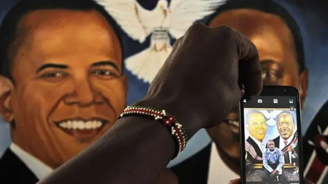 Barack Obama mengunjungi Kenya untuk pertama kalinya sebagai presiden