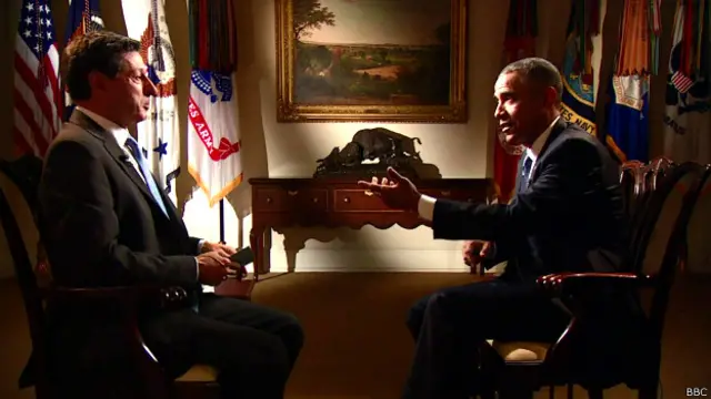 Tổng thống Obama trả lời phỏng vấn phóng viên BBC Jon Sopel