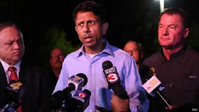 توجه حاكم لويزيانا إلى موقع الحادث بعد ساعات من وقوعه 