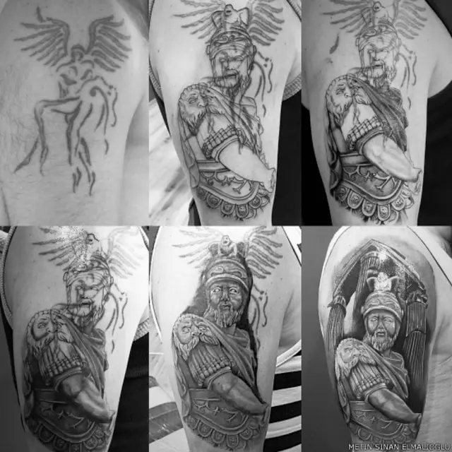 Metin Sinan Elmalıoğlu: Erdem Gül'ün 5 seans 19 saat süren çalışmasıyla, 10 yıllık dövmemin kapanma evreleri 