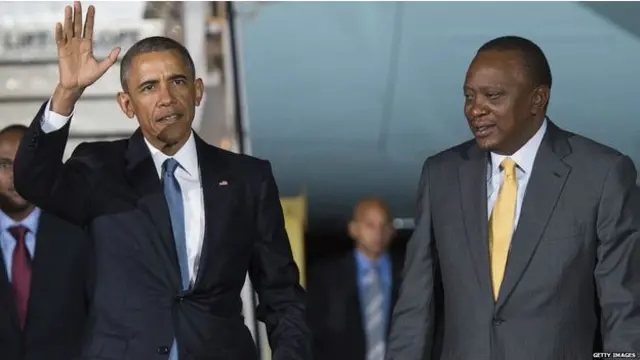 बराक ओबामा और उहरु केन्याटा
