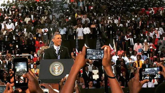 Obama ayaa khudbad u jeediyay dadka reer Kenya