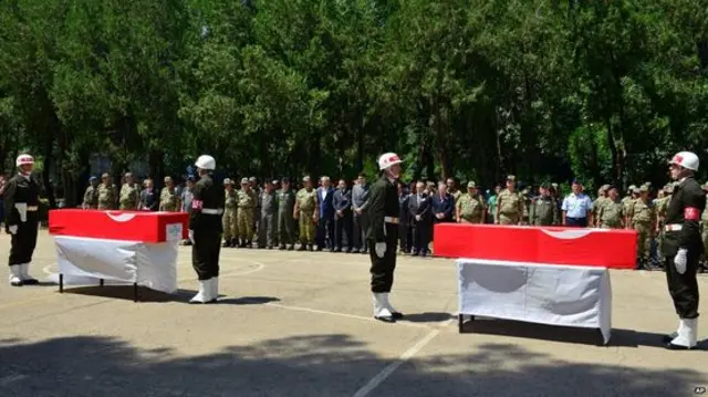 دو سرباز ترکیه روز گذشته در جریان انفجار بمب در نزدیکی دیاربکر کشته شدند