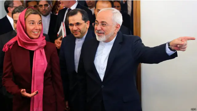 فيدريكا موغريني ومحمد جواد ظريف