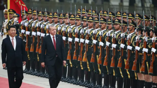 Kunjungan Presiden Erdogan ke Cina diwarnai perbincangan soal ketegangan terkait etnis Uighur