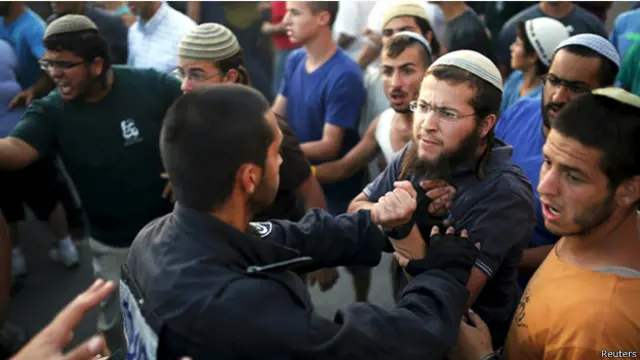 اصطدم المستوطنون برجال الشرطة