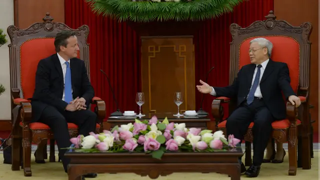 Thủ tướng Anh thăm Hà Nội vào cuối tháng Bảy năm 2015.