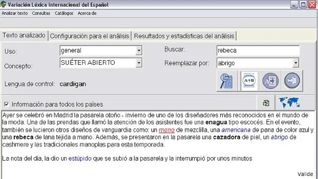 Programa Variación Léxica Internacional del Español (Valide)