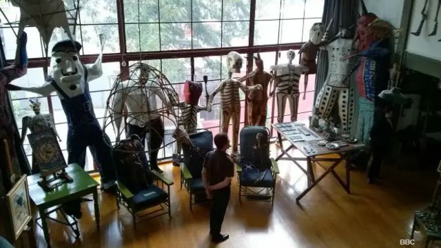 Estudio de Diego Rivera en Ciudad de México. Foto: BBC