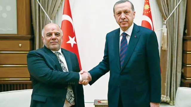 Cumhurbaşkanı Erdoğan ve Irak Başbakanı Abadi geçen yıl Aralık ayında Ankara'da görüşmüştü.