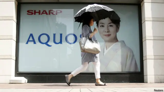 夏普電視街頭廣告