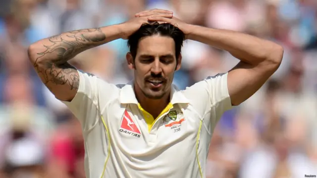 آسٹریلوی بولر مچل جانسن دوسری اننگز میں کوئی وکٹ حاصل نہ کر سکے۔