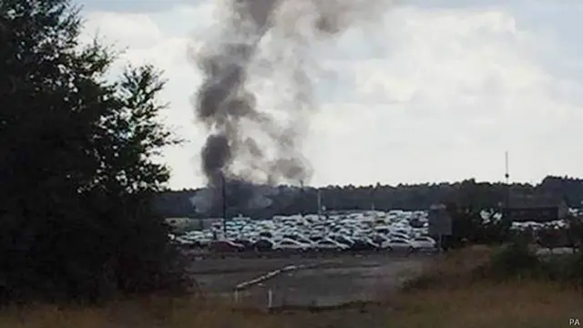 ब्रिटेन के हैंपशर में एअर क्रैश