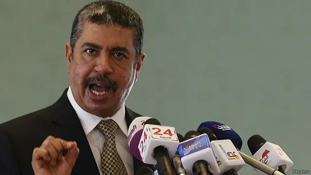 خالد بحاح بلند پایه ترین مقام دولت یمن است که از زمان پس گرفتن عدن از شورشیان شیعه حوثی از این شهر دیدار می کند