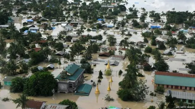 د ميانمار په شمالي څلورو ولايتونو کې د سېلابونو له امله ۲۷ کسان وژل شوي دي