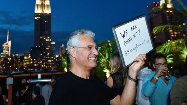 نیویارک کی ایمپائر سٹیٹ بلڈنگ پر تصویری نمائش