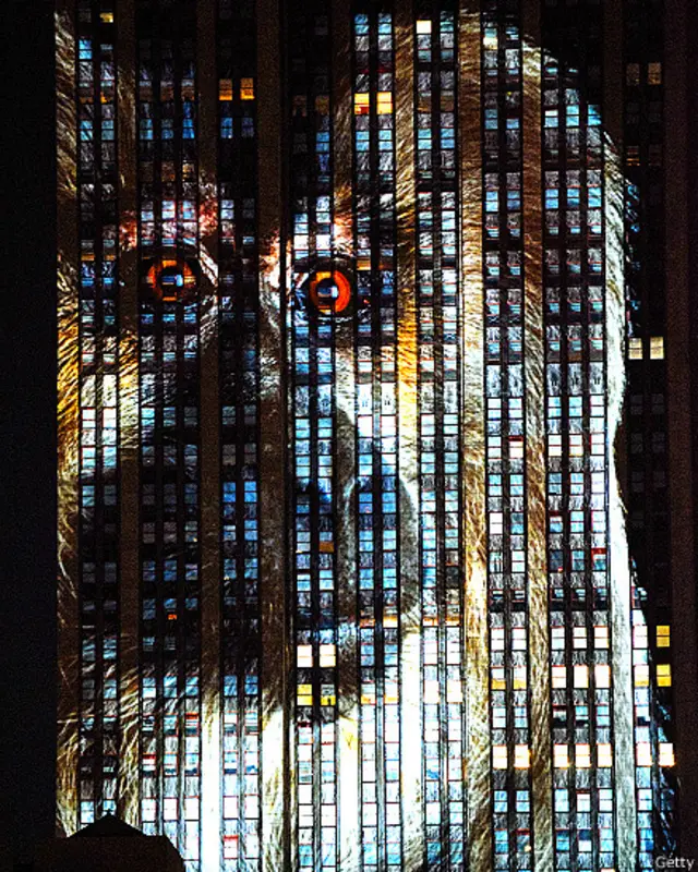 نیویارک کی ایمپائر سٹیٹ بلڈنگ پر تصویری نمائش