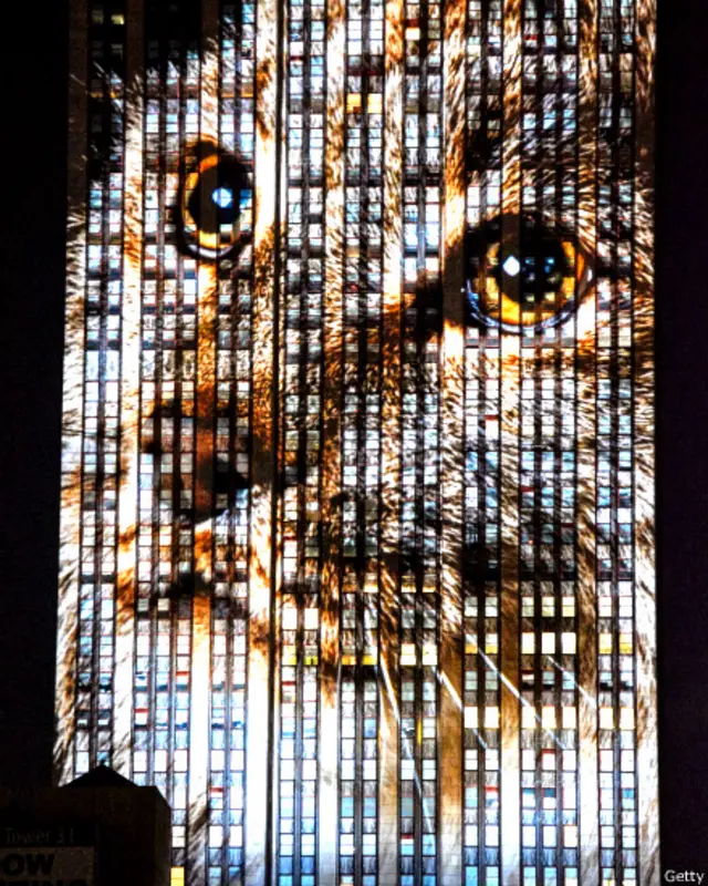 نیویارک کی ایمپائر سٹیٹ بلڈنگ پر تصویری نمائش