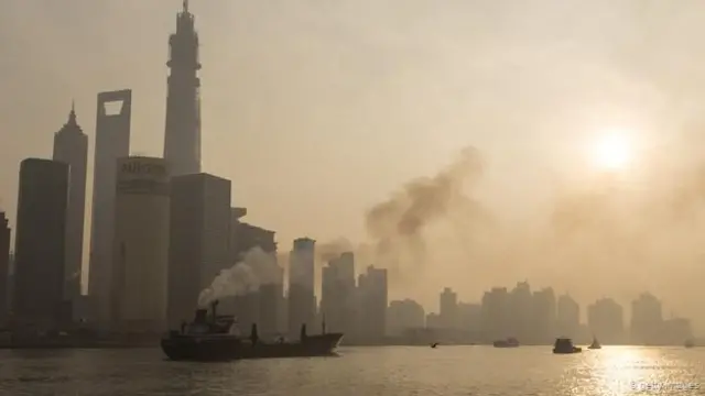 中國的高速發展導致上海空氣污染嚴重(圖片來源:Getty Images)