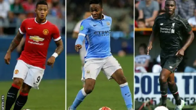 Pemain baru: Memphis Depay (Manchester United), Raheem Sterling (Manchester City), Christian Benteke (Liverpool).