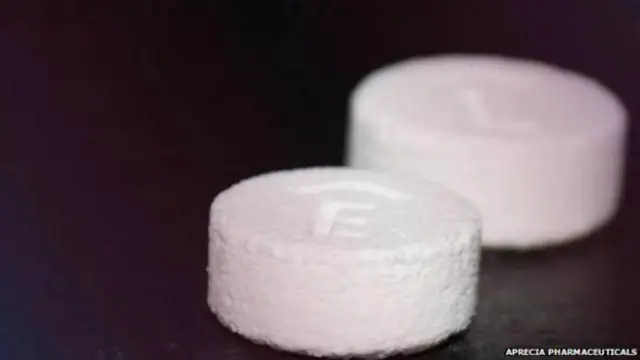 Pastillas de Aprecia Pharmaceuticals impresas en 3D