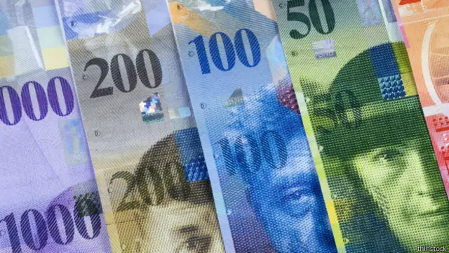 Un solo billete de la nación helvética equivale a US$1.020.