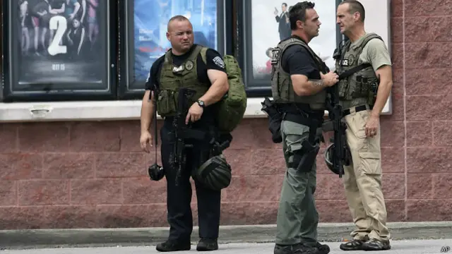 Aparat AS bersiaga setelah seorang pria menyerang sebuah bioskop di Negara Bagian Tennessee, AS.