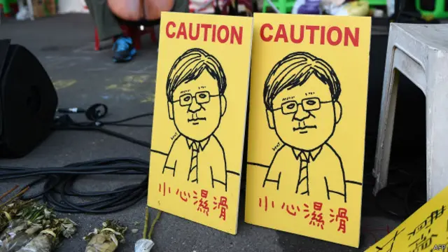 周三（5日）晚间在教育部前。