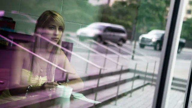 Una fotografía con reflejo