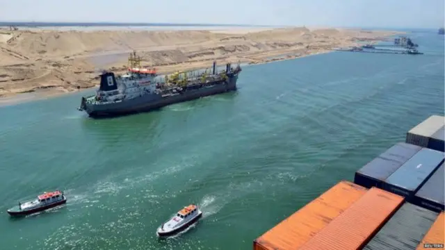 من المتوقع أن يعزز المجرى الملاحي الجديد حركة مرور السفن.