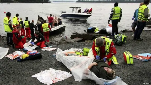 Breivik matou 69 pessoas na ilha, sendo que a maioria era de adolescentes