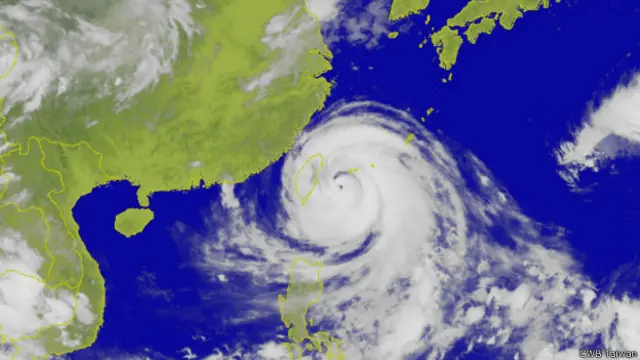 颱風蘇迪勒衛星雲圖